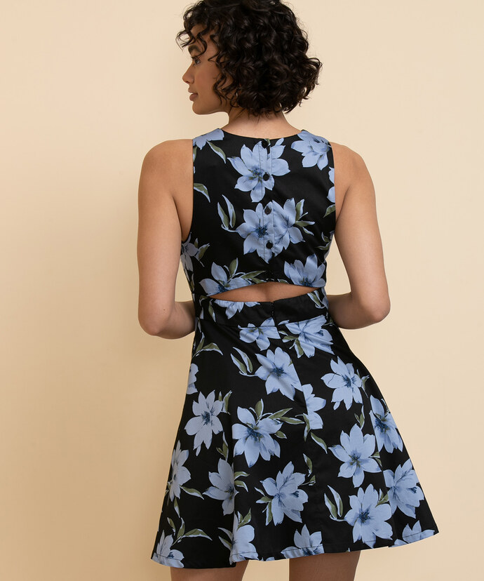 Fit N' Flair Dress with Back Cut Out Image 5
