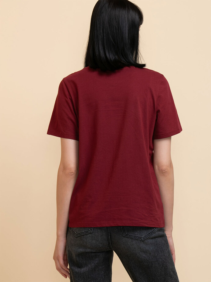 Short Sleeved Crew-Neck Relaxed Tee Image 4