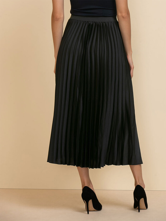Pleated Midi Skirt Image 4