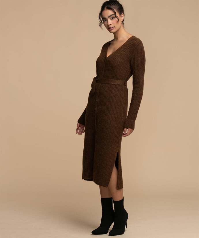 Button Front Sweater Dress Image 2