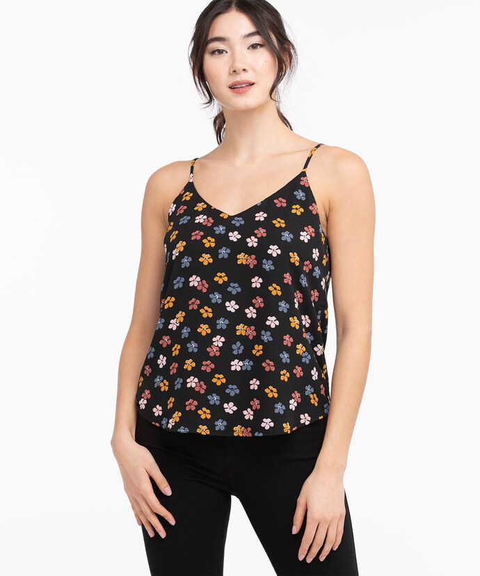 Strappy Double-Layer Tank Blouse Image 1