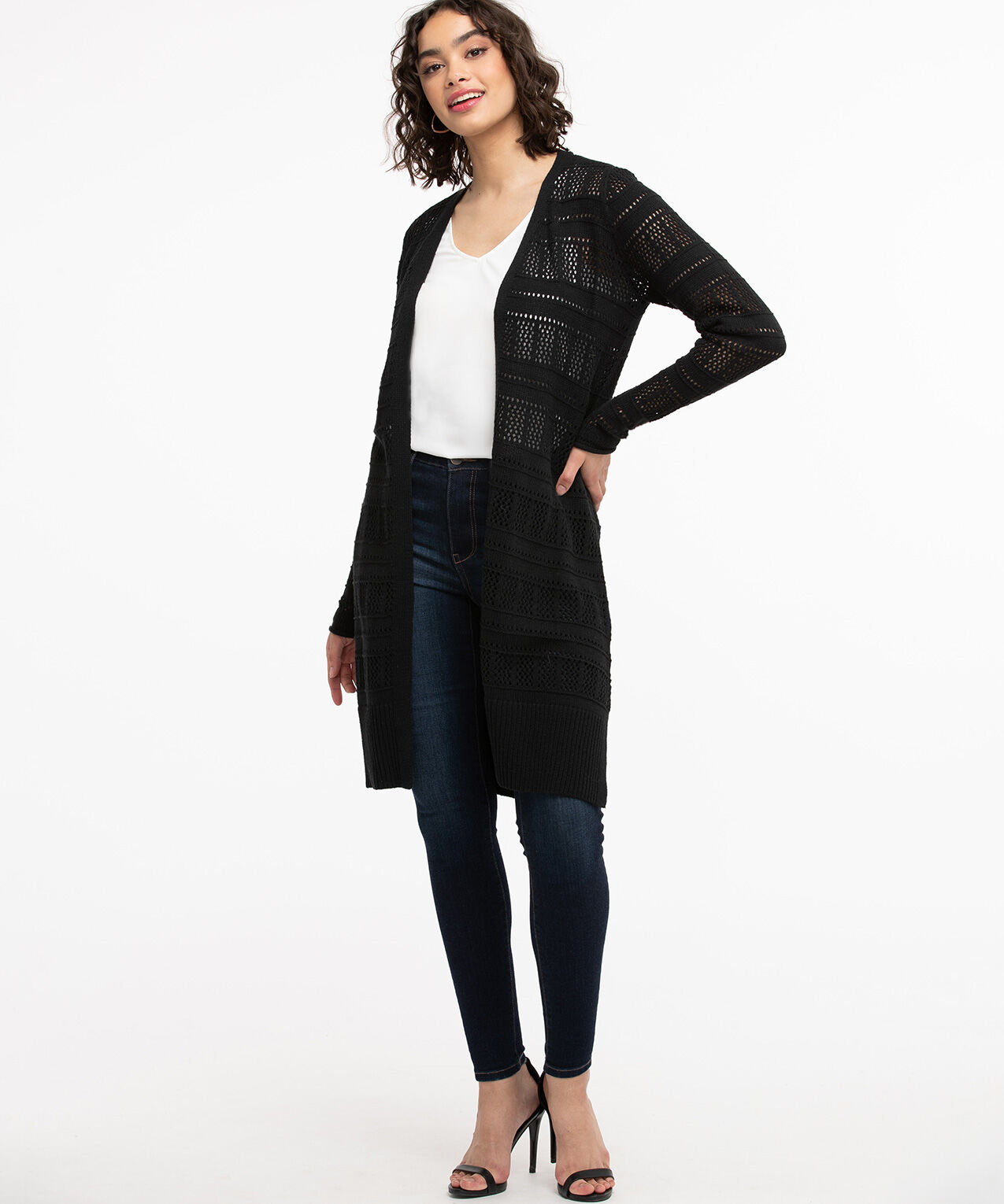Pointelle Duster Cardigan Rickis