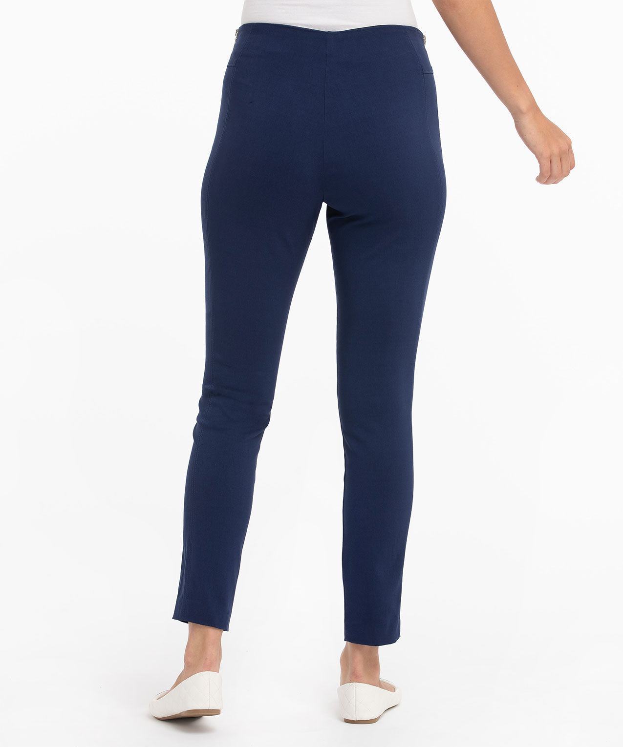 Navy blue skinny dress pants deals