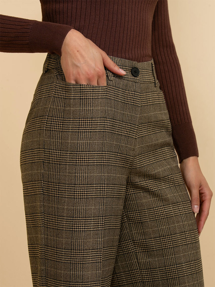 Maxwell Wide Leg Pant in Plaid Image 3