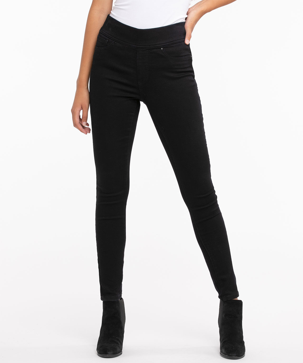 Black pull deals on jeggings
