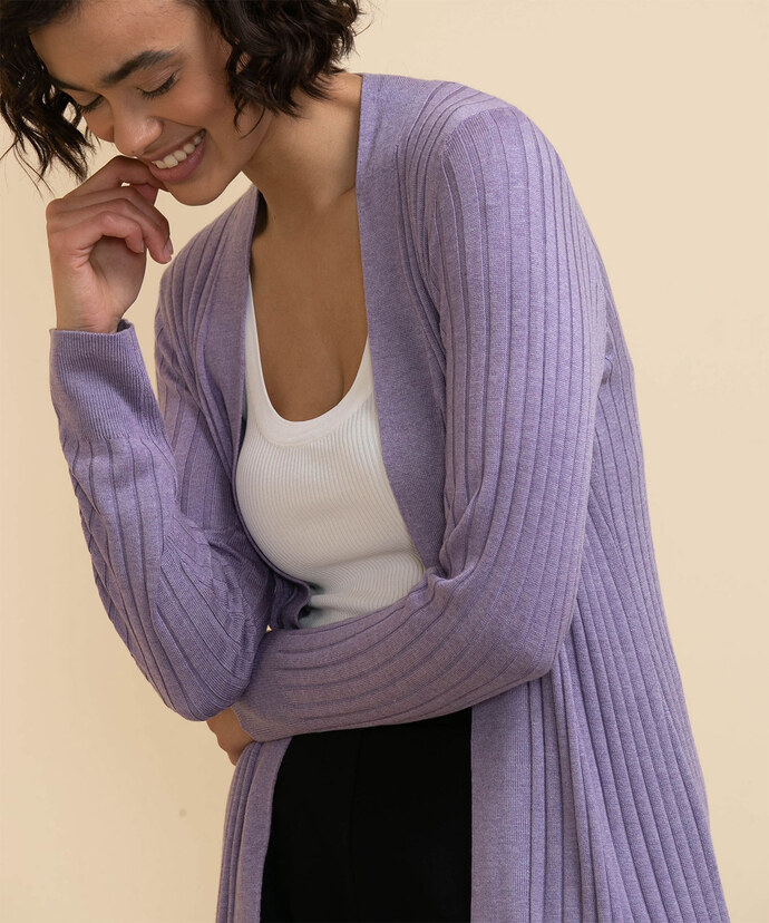Ribbed Duster Cardigan Image 3
