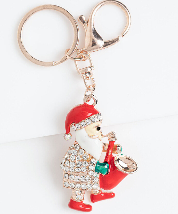 Jazzy Santa Keychain Image 1