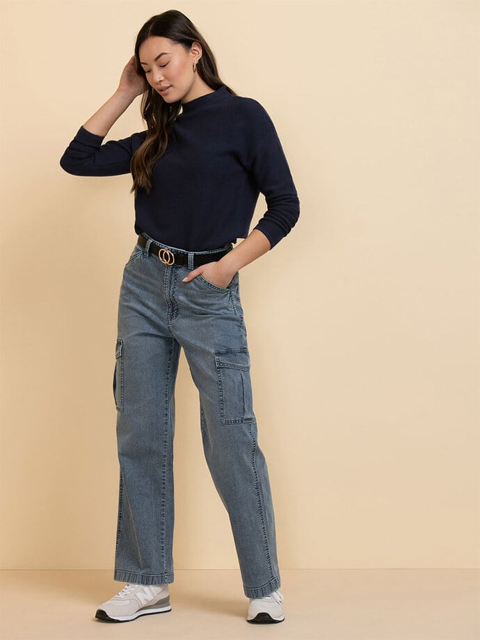 Lucy Loose Straight Cargo Jeans Image 2