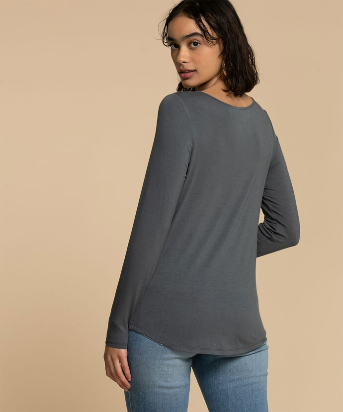 Eco-Friendly Ruched Front Essential Top Image 5