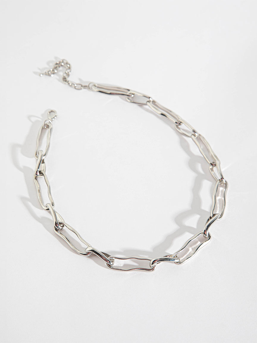 Link necklace silver best sale