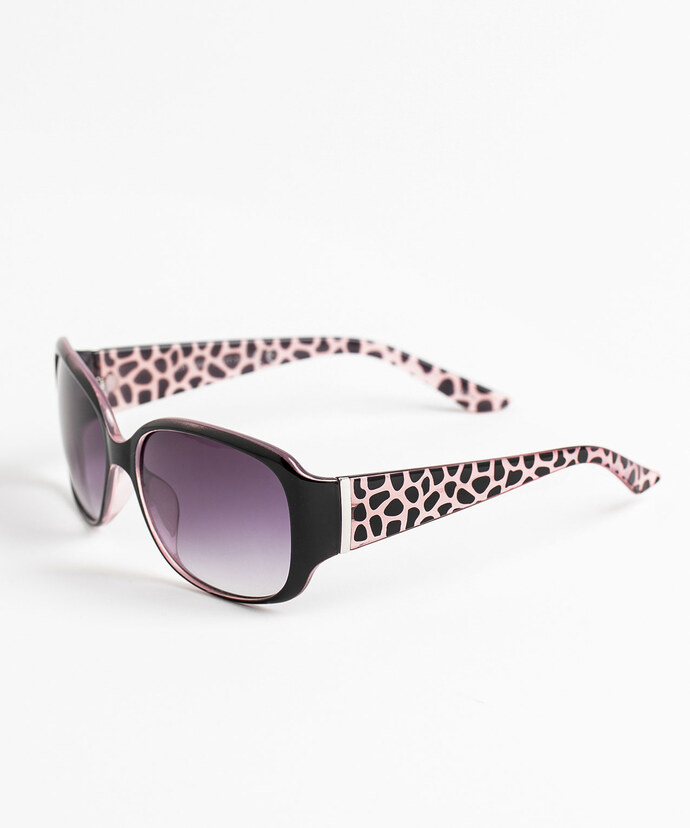 Purple Leopard Sunglasses Image 2