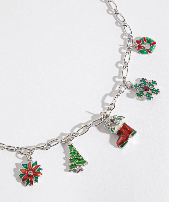 Christmas Charm Chain Necklace Image 1