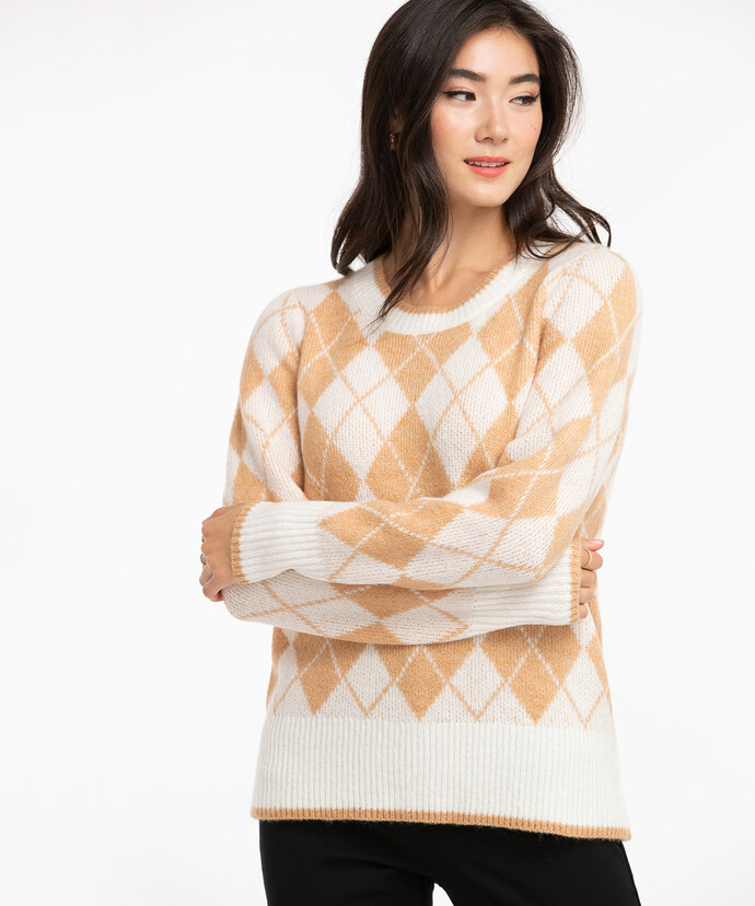Argyle Pullover Sweater Image 1