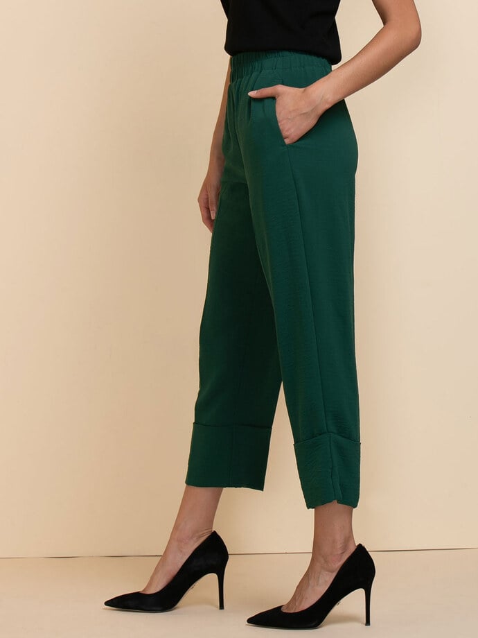 Straight Crop with Cuff Pant Image 2