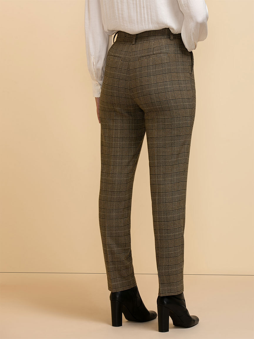 Parker Slim Ankle Pant in Plaid Rickis