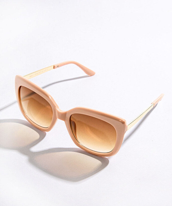Peach Square Sunglasses Image 2