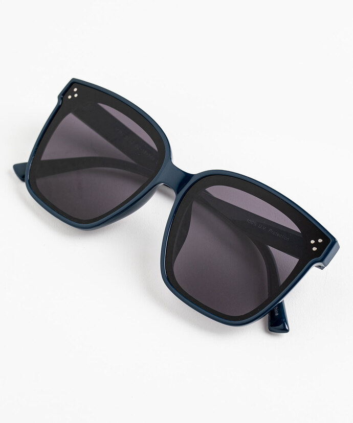 Blue Square Sunglasses Image 3
