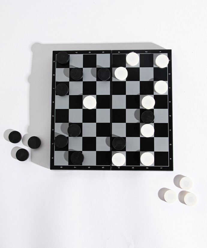 Magnetic Checkers Game Set Image 2
