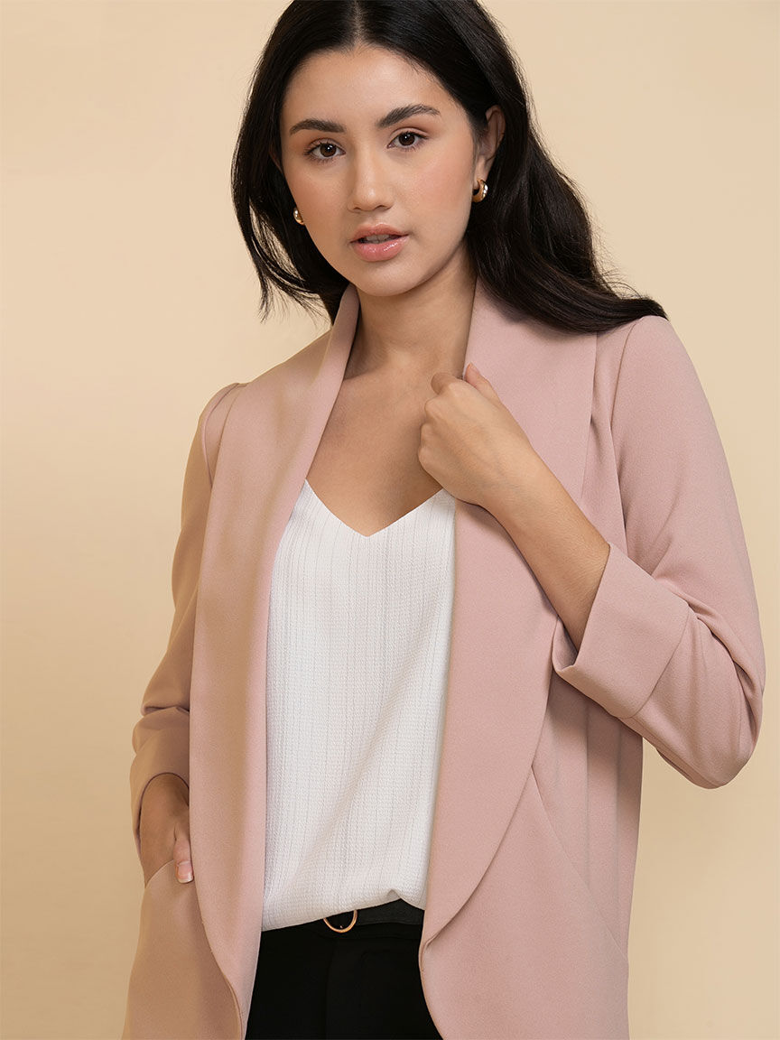 Shawl collar online blazer womens