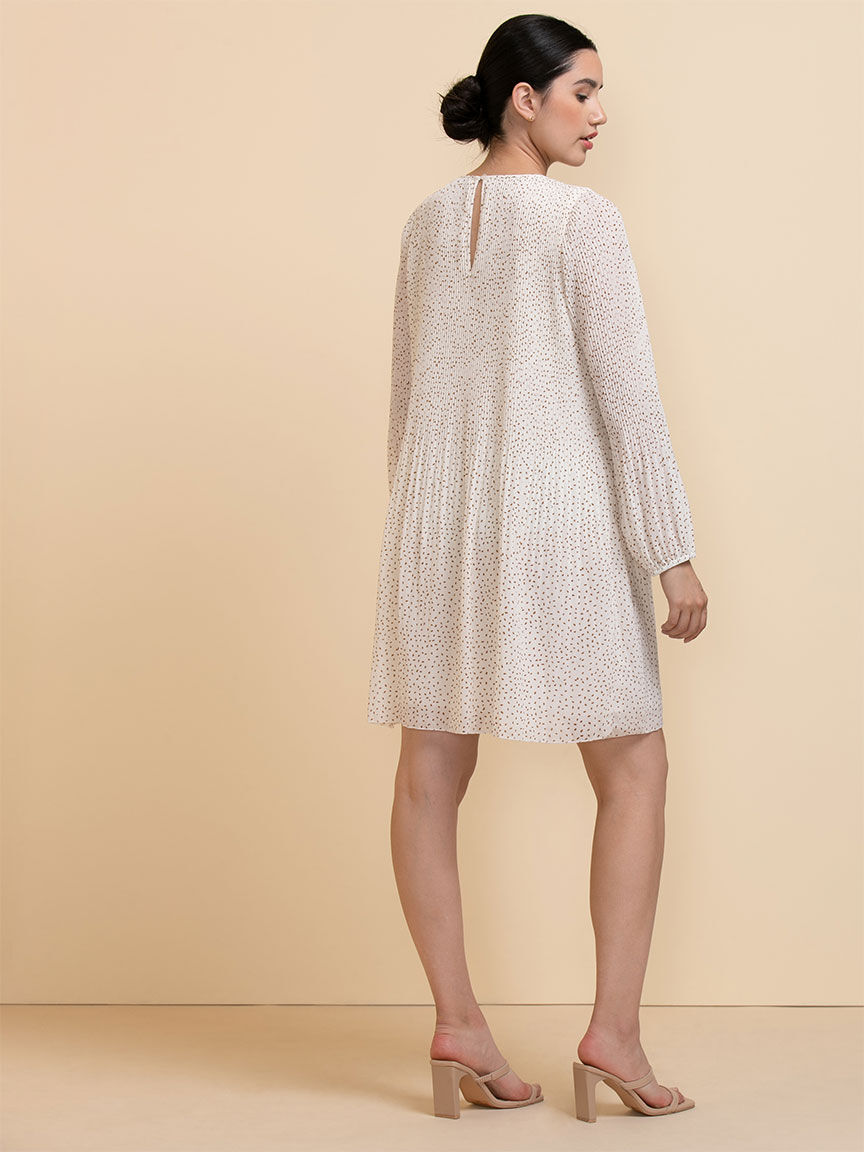 Knee length clearance pleated dress