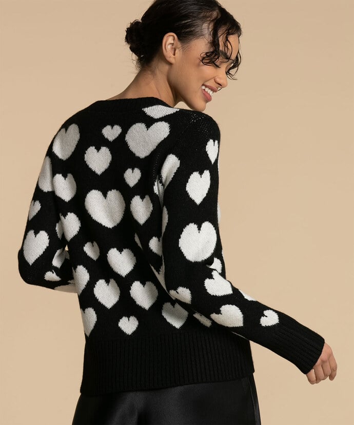 Heart Pullover Sweater Image 4