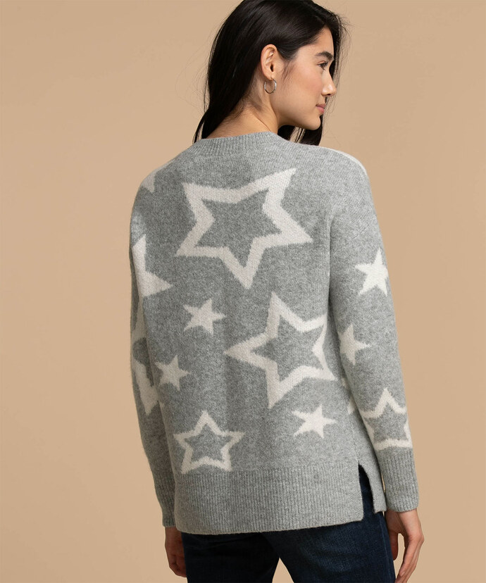 Eco-Friendly Starry Tunic Sweater Image 2