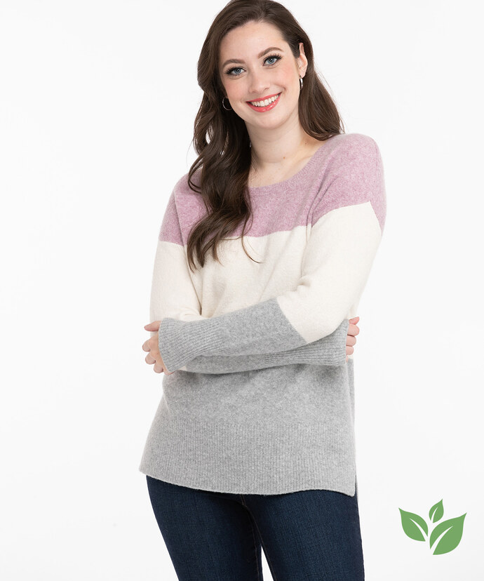 Eco-Friendly Colourblock Sweater Image 1