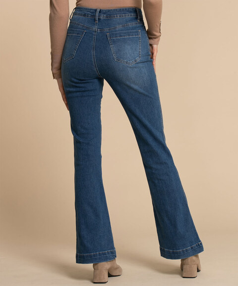 One 5 One Patch Pocket Flared Jean