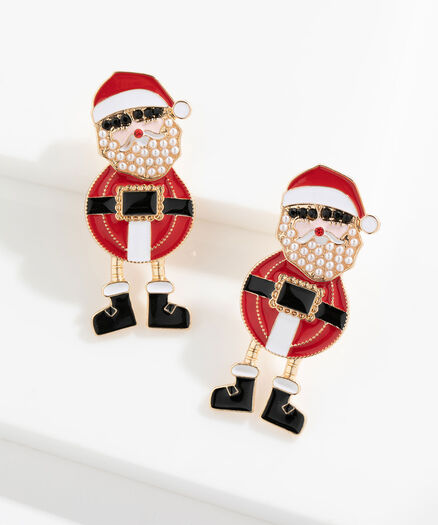 Cool Santa Earrings, Assorted