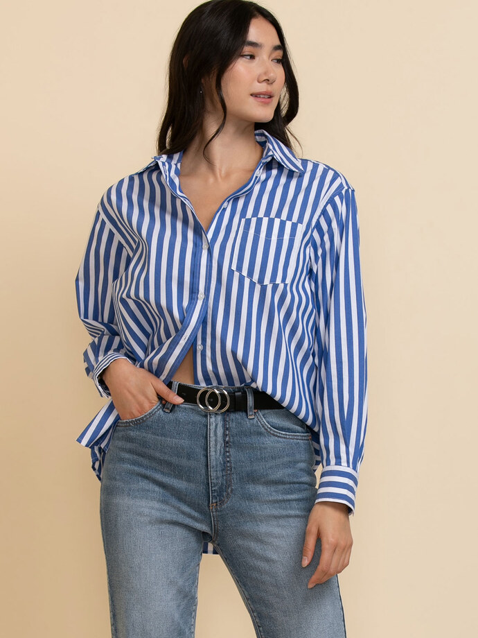 Relaxed Button-Up Shirt Image 3