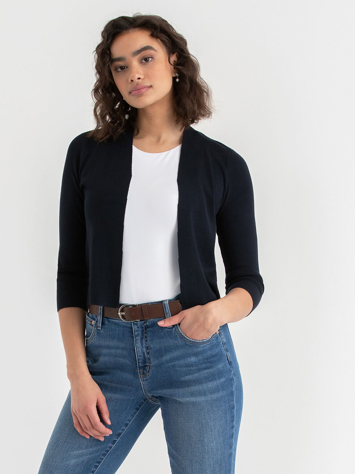 Black bolero sweater discount