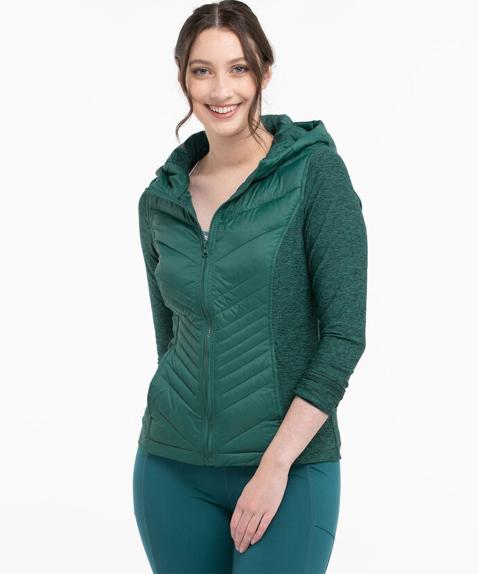 Quilted Athletic Jacket Image 3