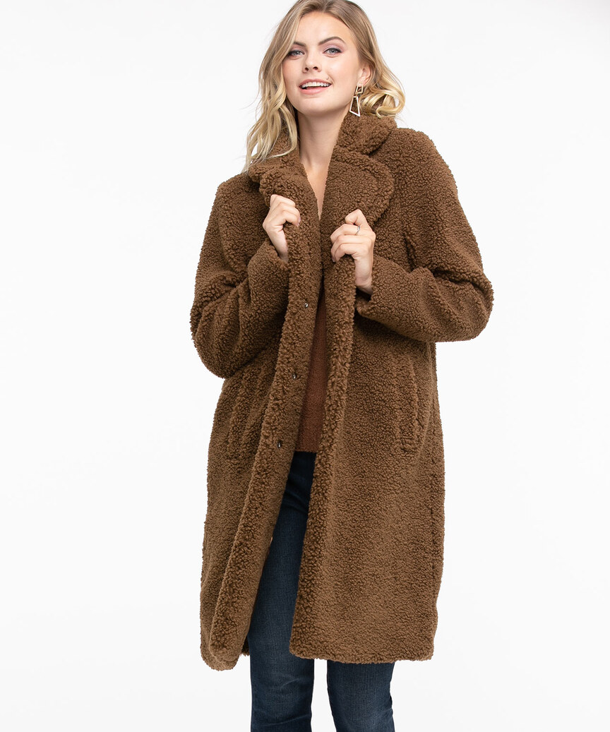 Teddy Bear Faux Fur Coat