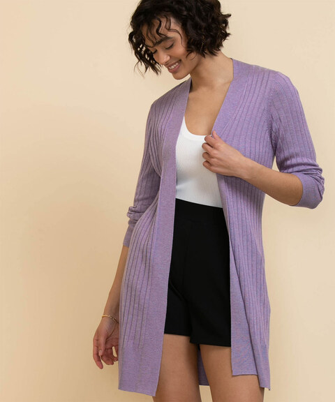 Ribbed Duster Cardigan
