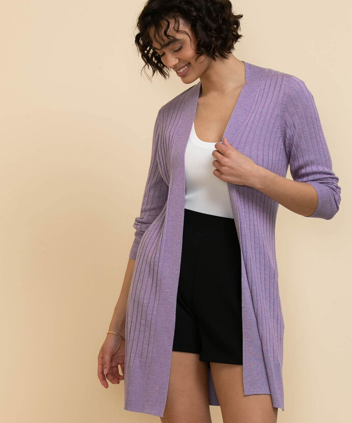 Ribbed Duster Cardigan Image 1