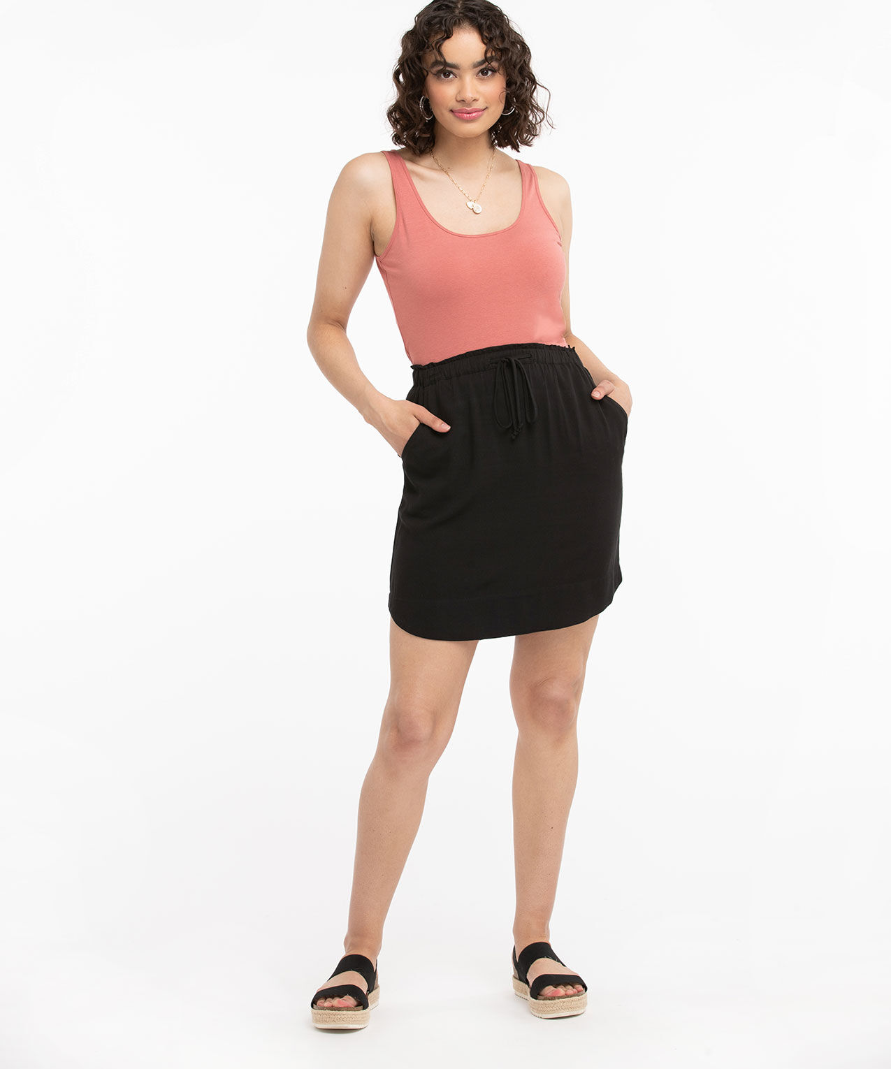 Casual drawstring on sale skirts