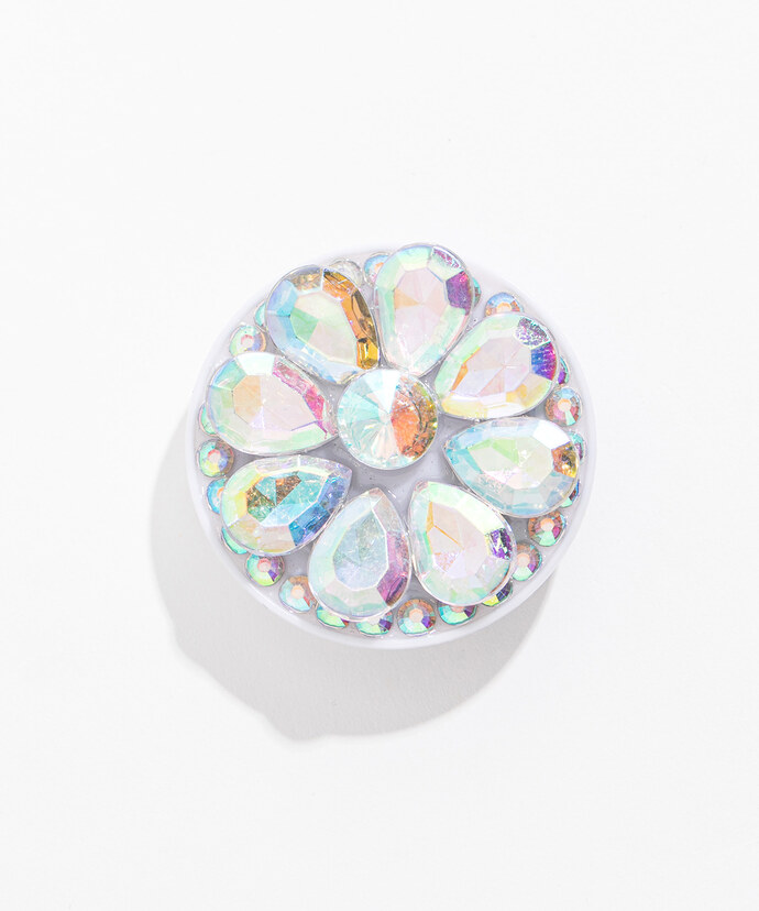 Crystal Flower Pop Socket Image 1