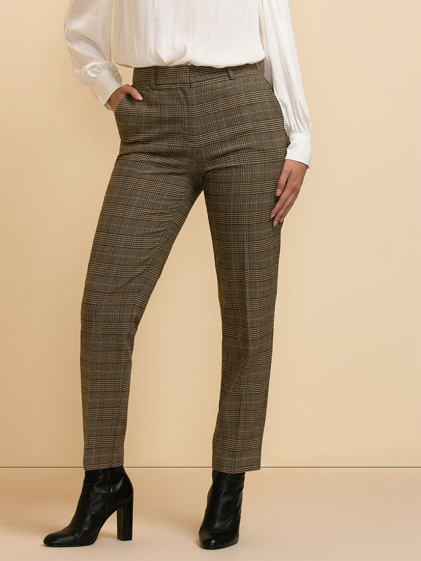 Parker Slim Ankle Pant in Plaid Rickis