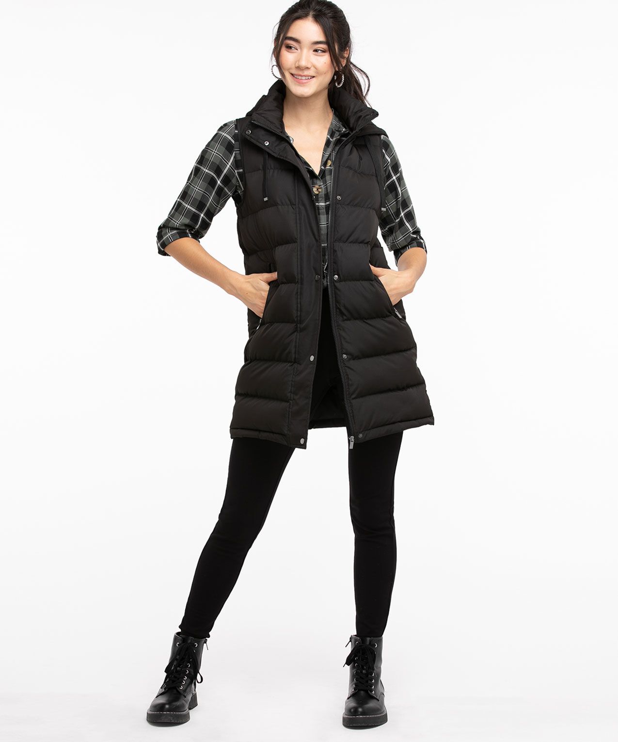 上品なファッション Long Puffer Vest | Rickis トップス