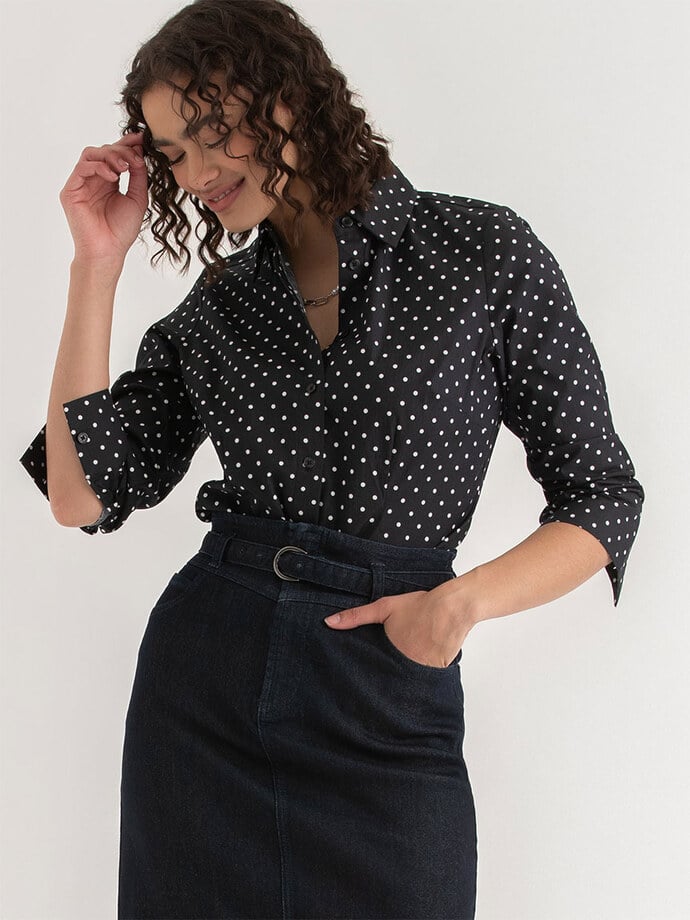 New Talia Fitted Collared Shirt Image 3