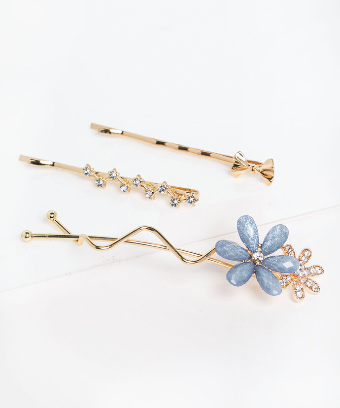 Floral Bobby Pin 3-Pack
