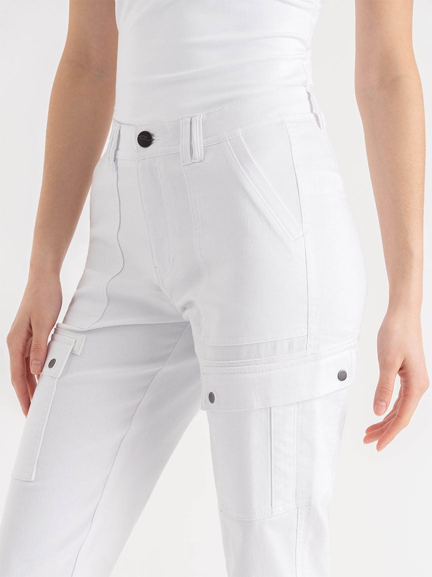 Utility Capri Pant Ricki s Size 16 White Colour