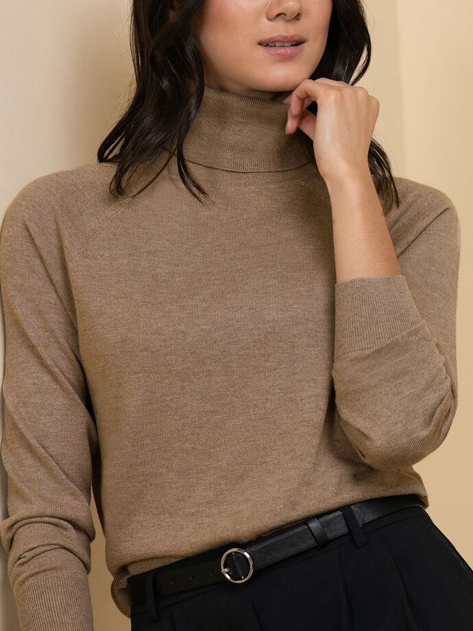 Cashmere-Blend Turtleneck Sweater Image 1