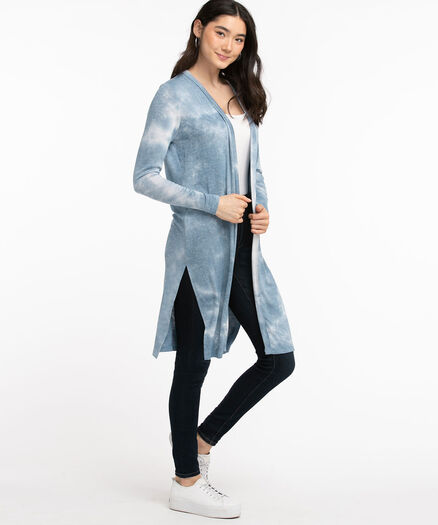 Tie-Dye Duster Cardigan, Blue/White Tie Dye Tie-Dye Duster Cardigan, Blue/White Tie Dye