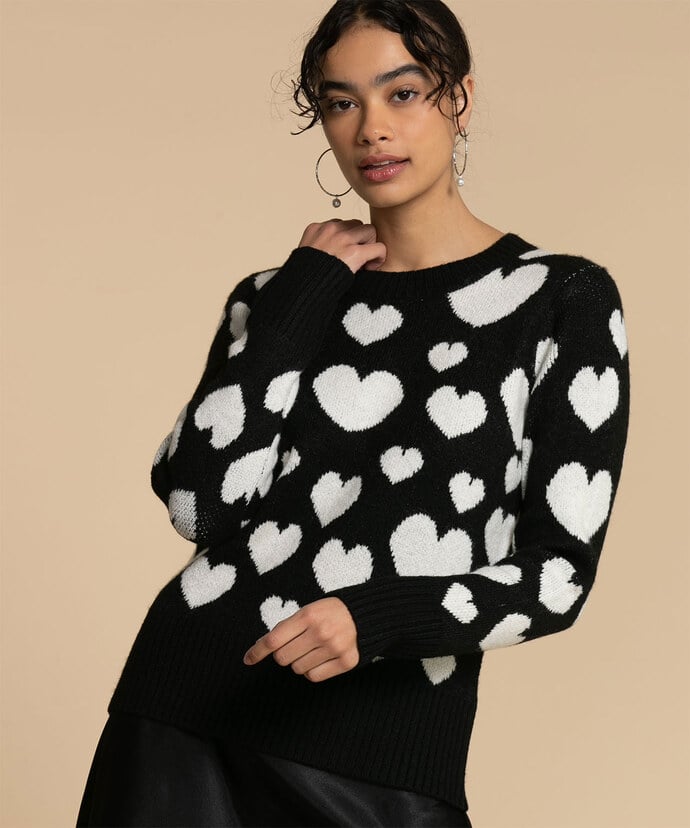 Heart Pullover Sweater Image 3