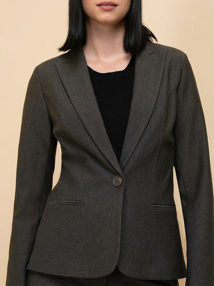 Oxford Classic Suit Blazer in Luxe Ponte  Image 4