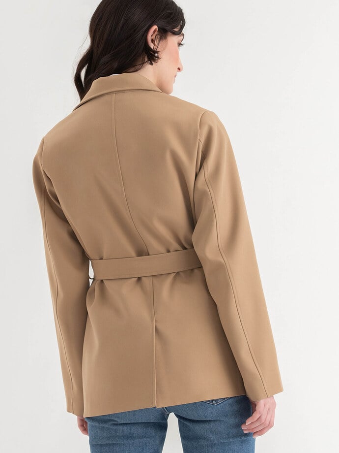 Short Double Breasted Trench Coat Image 5