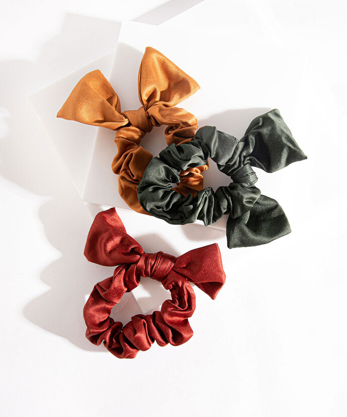 Bow Scrunchie 3-Pack Image 1