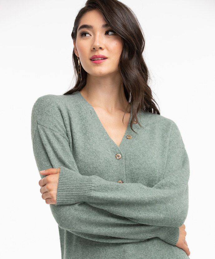 Eco-Friendly Henley Sweater Image 4