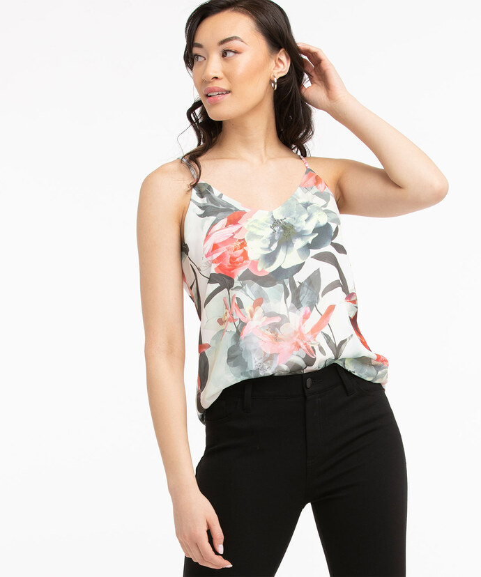 Strappy Double Layer Blouse Image 1